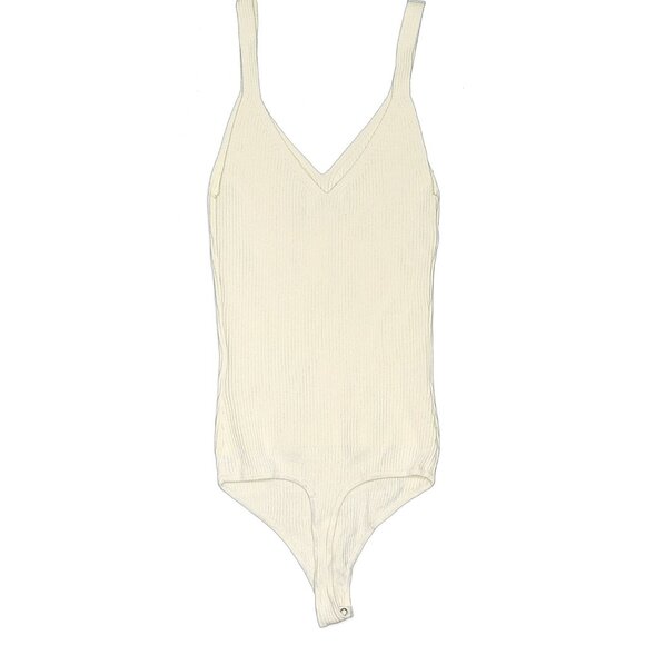 Abercrombie and Fitch Ribbed Knit Bodysuit - Ivory, XS - Picture 2 of 2